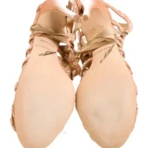 Brian Atwood Ribbon Heels 7.5 - Picture 3 of 4